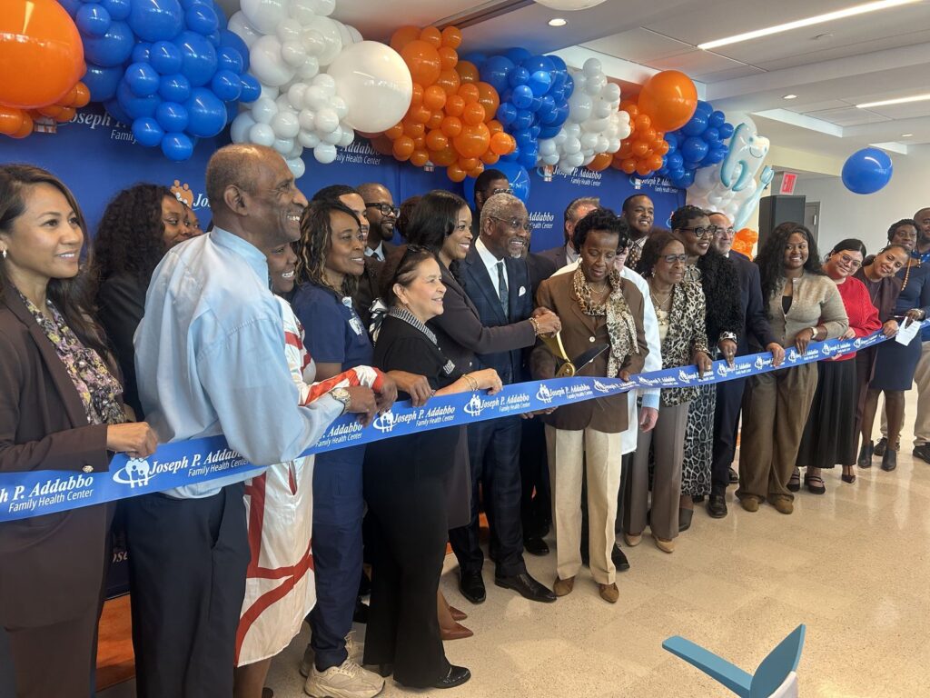 Ribbon cutting for the Joseph P. Addabbo Family Health Center pediatric dental facility