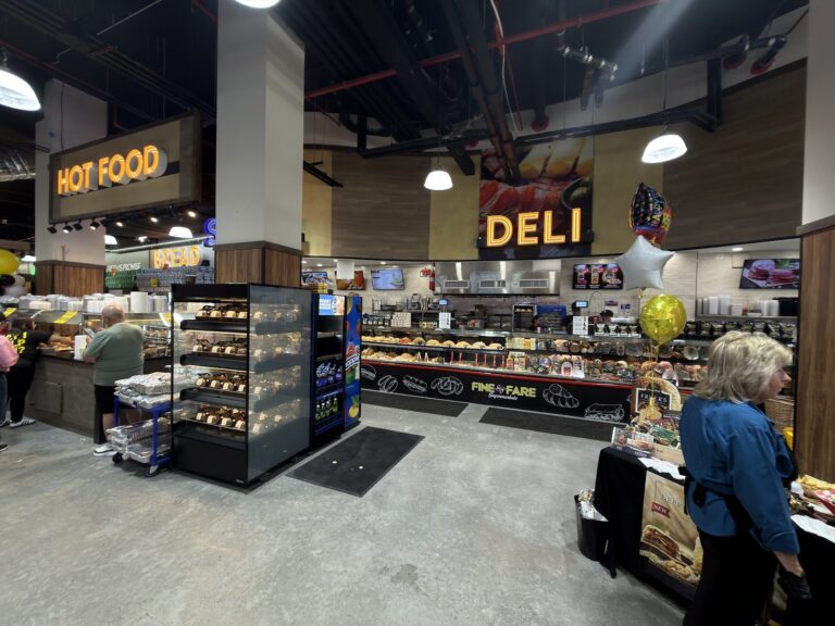 The deli counter at Fine Fare Supermarket